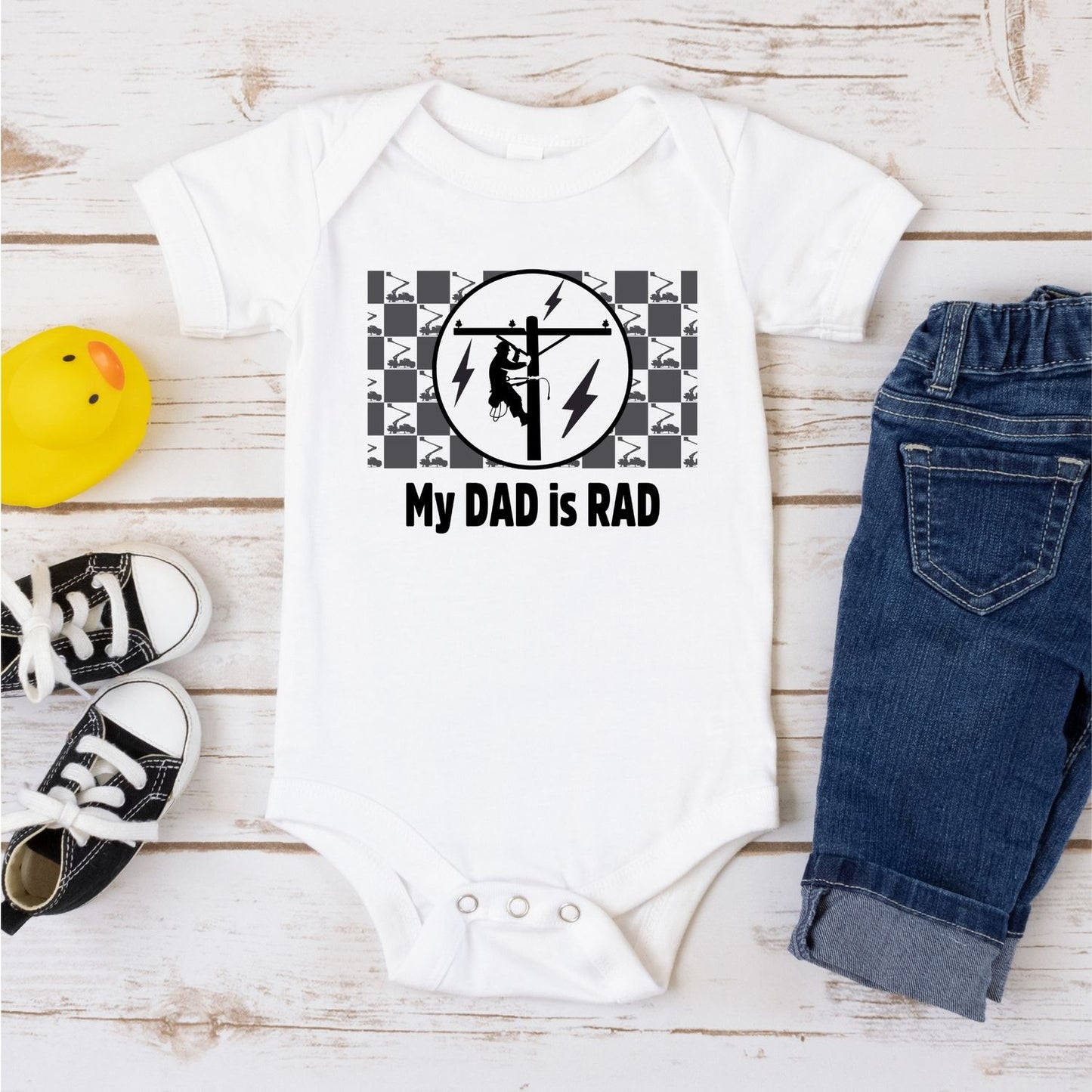 My Dad is Rad Onesie- Baby