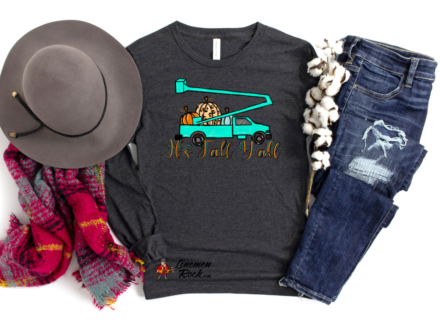 It's Fall Y'all Bucket Truck Long Sleeve