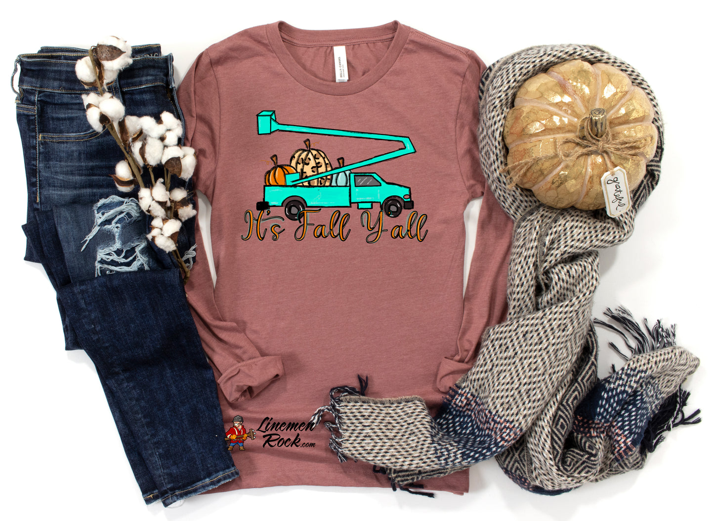 It's Fall Y'all Bucket Truck Long Sleeve